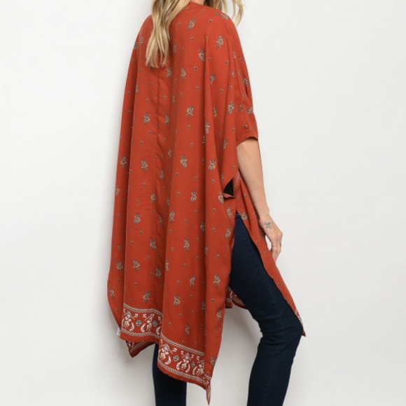 🆕️Cute RUST KIMONO - Picture 2 of 2